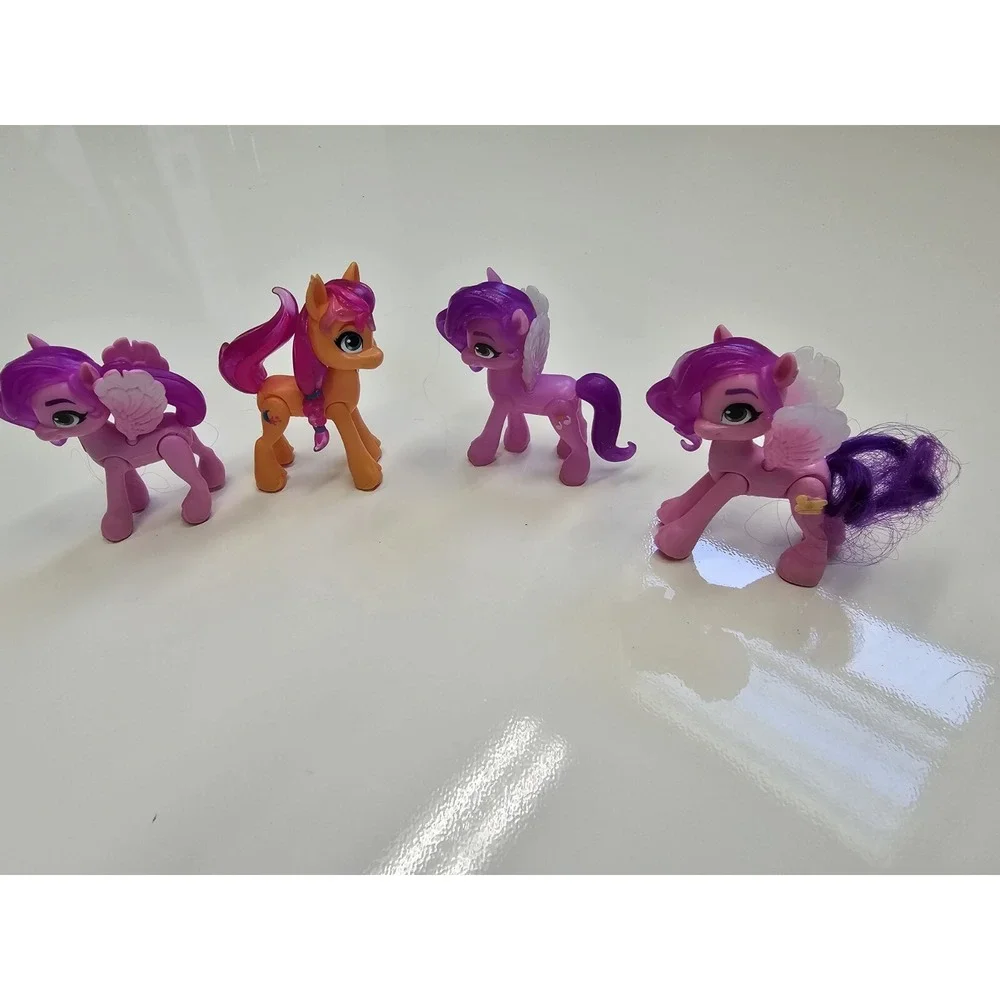 My Little Pony Mini‎ Figures (Lot Of 4) MLP Toys Pink Purple Wings Collectible